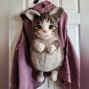 Wool Felted Handmade Backpack